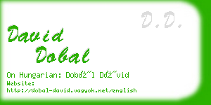 david dobal business card